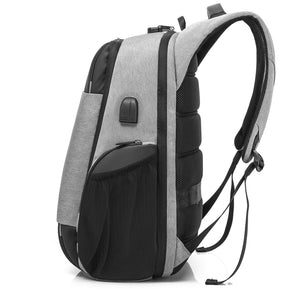 Riseicon Liberty 1 Grey - Anti theft USB charging waterproof laptop backpack