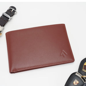 Riseicon® Legacy Travel Passport Wallet Document Holder Organizer - Genuine Luxury Leather - Men and Women - Brown