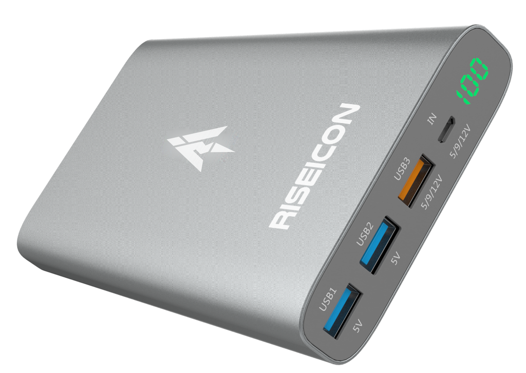 Riseicon R24QC 24,000mah Qualcomm Quick Charge 3.0 Portable Charger Power Bank