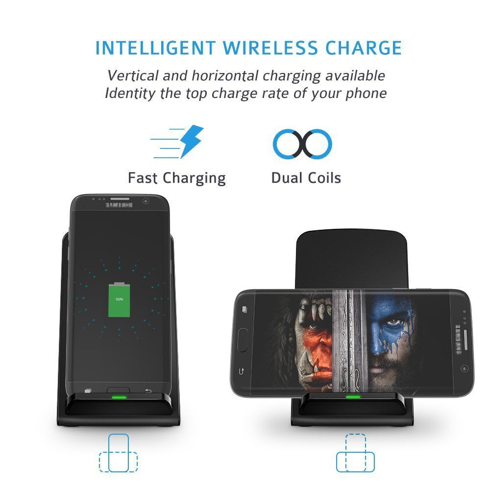 R740Qi - Fast Charging Wireless Qi Charger and desk stand for Fast Wireless Charging
