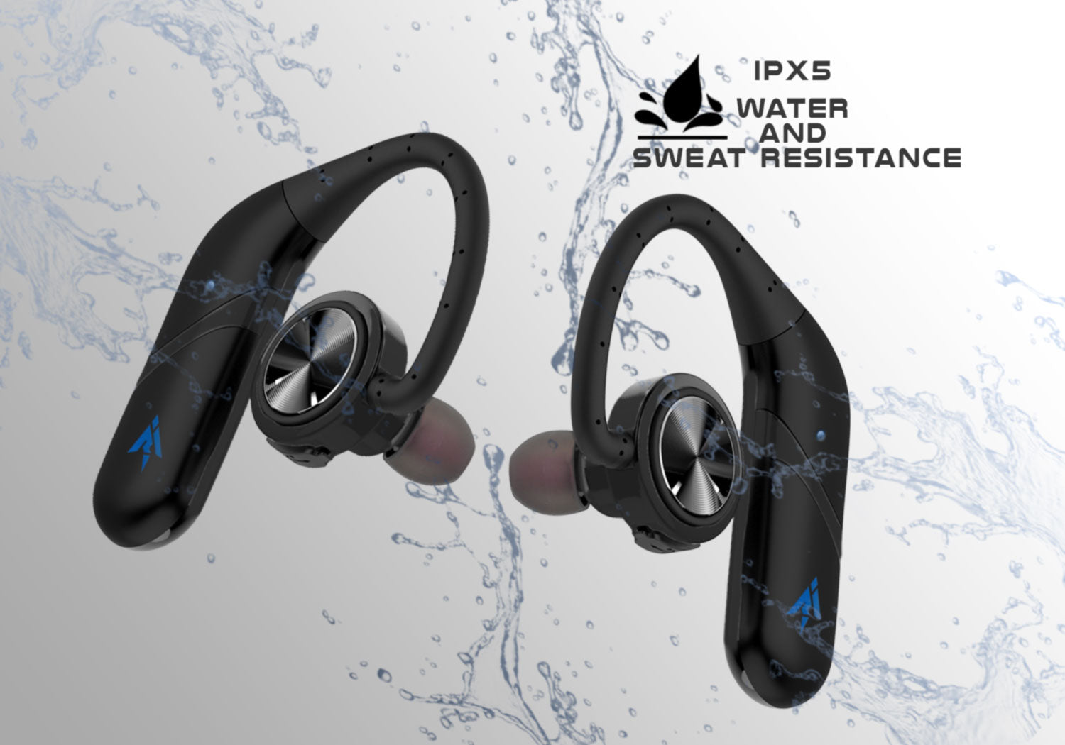 RISEICON S800 TWS True Wireless IPX5 Water Resistance Bluetooth Dual Earphones with HD Enhanced Audio