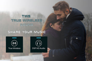 RISEICON S800 TWS True Wireless IPX5 Water Resistance Bluetooth Dual Earphones with HD Enhanced Audio
